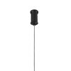 Lampa wisząca czarna listwa mleczne szklane okrągłe klosze molekularna minimalistyczna klasyczna elegancka MINI MOON ST-8118P-11 black Step Into Design